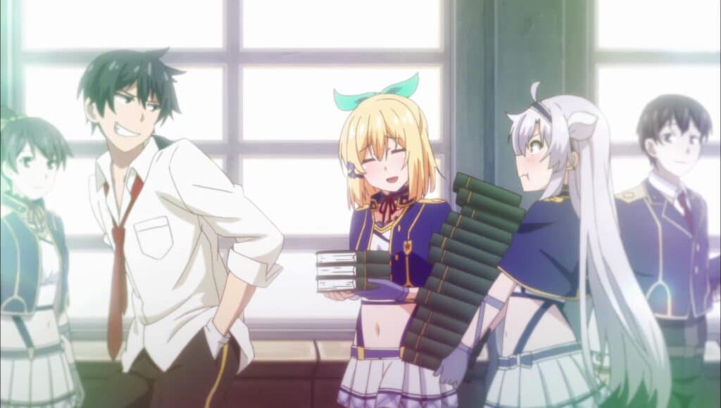 A magical anime is never complete without students carrying grimoires