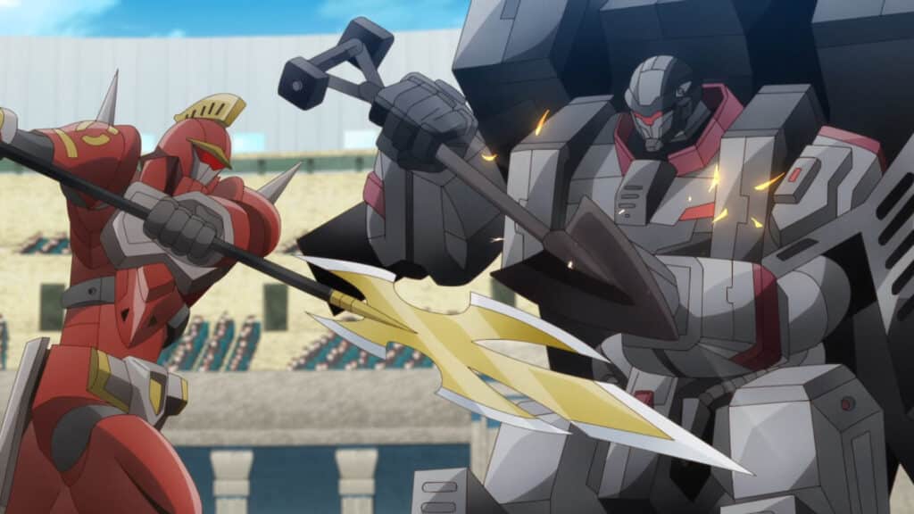 Who doesn't love anime with robot knights fighting?