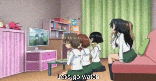 Anime boys watching anime movies watching Christmas anime???