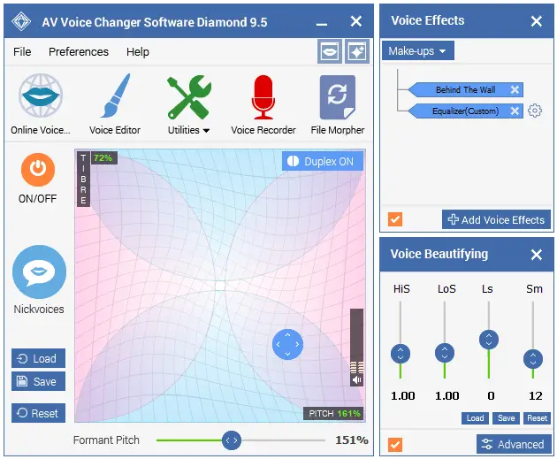 AV Voice Changer Software Diamond Interface