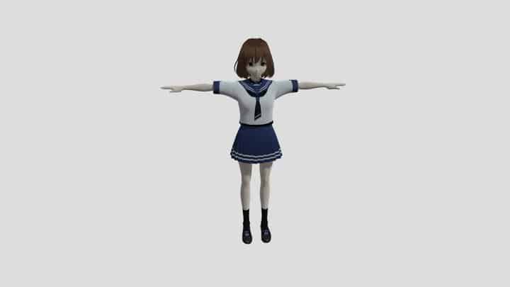 3D VTuber model with pre-made base being created in VRoid Studio