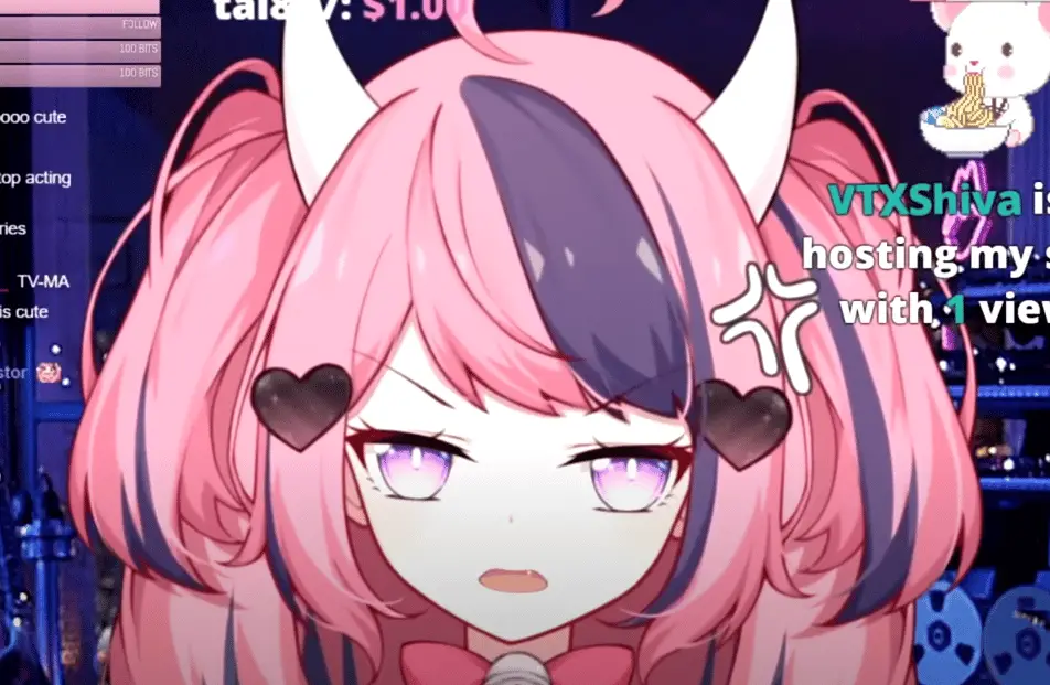 Angry VTuber expressions