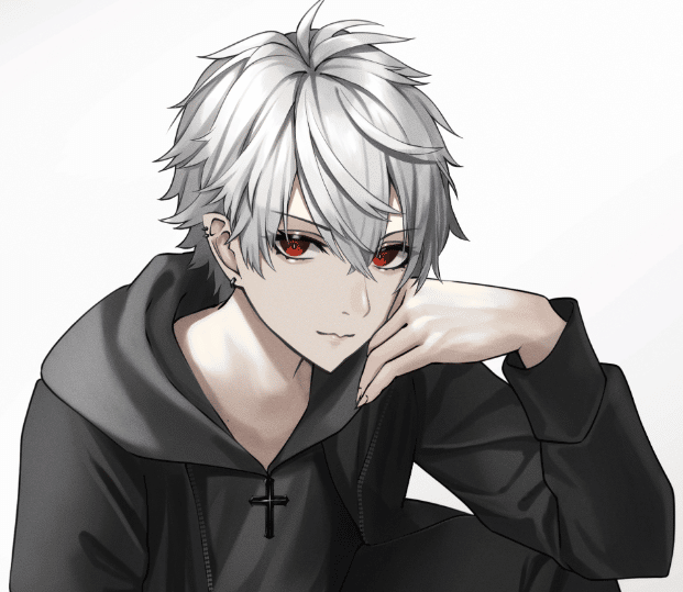 Anime Vampire Boy With White Hair