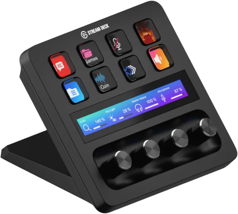 Elgato Stream Deck +, Audio Mixer and Studio Controller | LCD keys, dials and to
