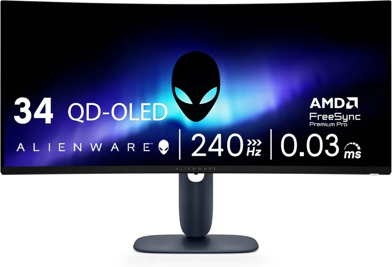 Alienware 34 240Hz QD-OLED Curved Gaming Monitor - AW3425DW - 34.2-inch WQHD (34